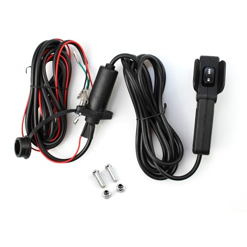 ANP PUAUTO 12V Winch Corded Hand Controller Remote Control Kit for ATV UTV Winch with Ergonomic Grip and Control Socket Assembly - Image 1
