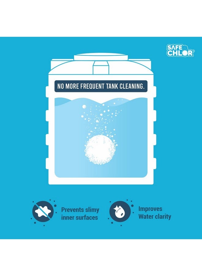 Safe Chlor Tab 20 | Chlorine Tablets for Watercan of 20 Ltrs, | Kills Germs, Prevents Algae | Water Purification Tablets | 1 tablet to treat 20 liters | Pack of 120 Tablets for 2400 Ltrs - Image 3