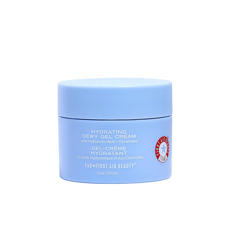 First Aid Beauty - Hydrating Dewy Gel Cream, Lightweight Oil-Free Facial Moisturizer with Hyaluronic Acid and Ceramides, Helps Reduce Excess Oil Build Up & Improve Skins Hydration, 1.9 FL oz - Image 1