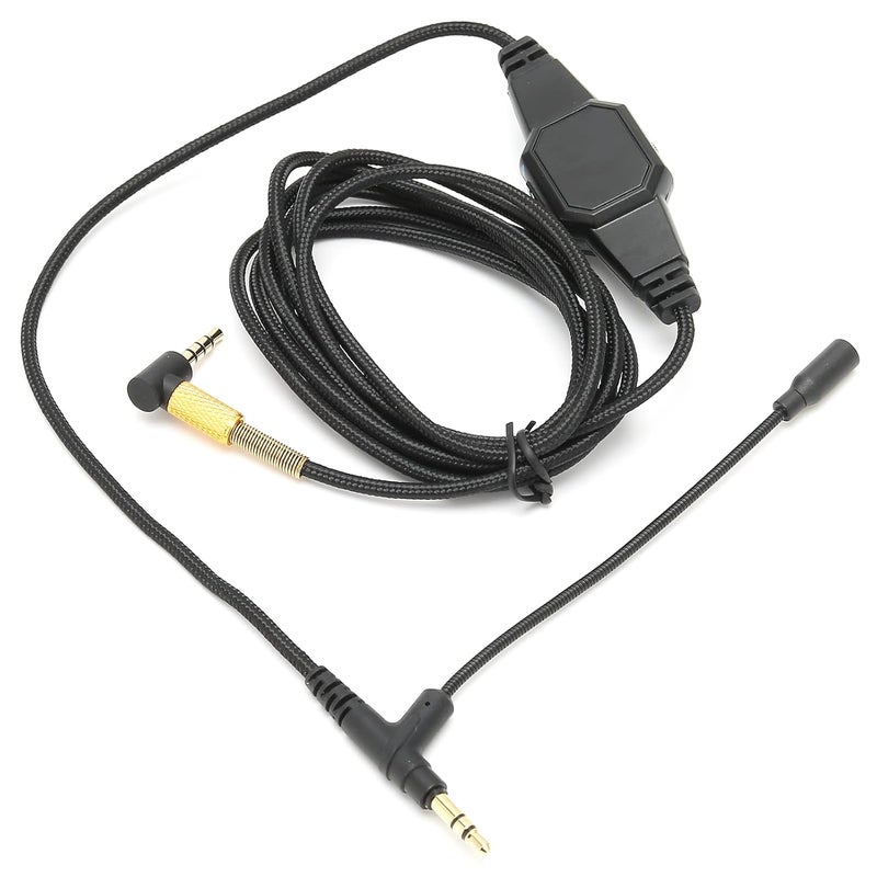 Boom Mic Cable Headset Audio Cord, 3.5mm Headphone Cable with Microphone and Volume Control, Detachable Boom Mic for V - Moda MSR7 H6, Enhanced Noise Reduction for Gaming Communica - Image 3