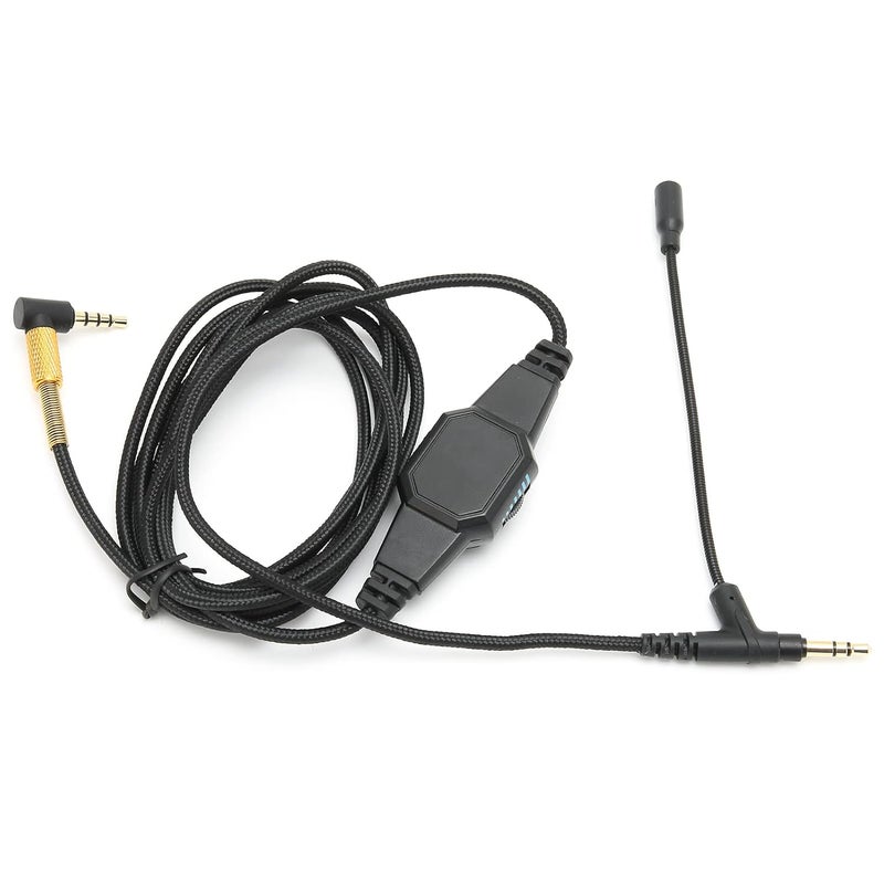Boom Mic Cable Headset Audio Cord, 3.5mm Headphone Cable with Microphone and Volume Control, Detachable Boom Mic for V - Moda MSR7 H6, Enhanced Noise Reduction for Gaming Communica - Image 1