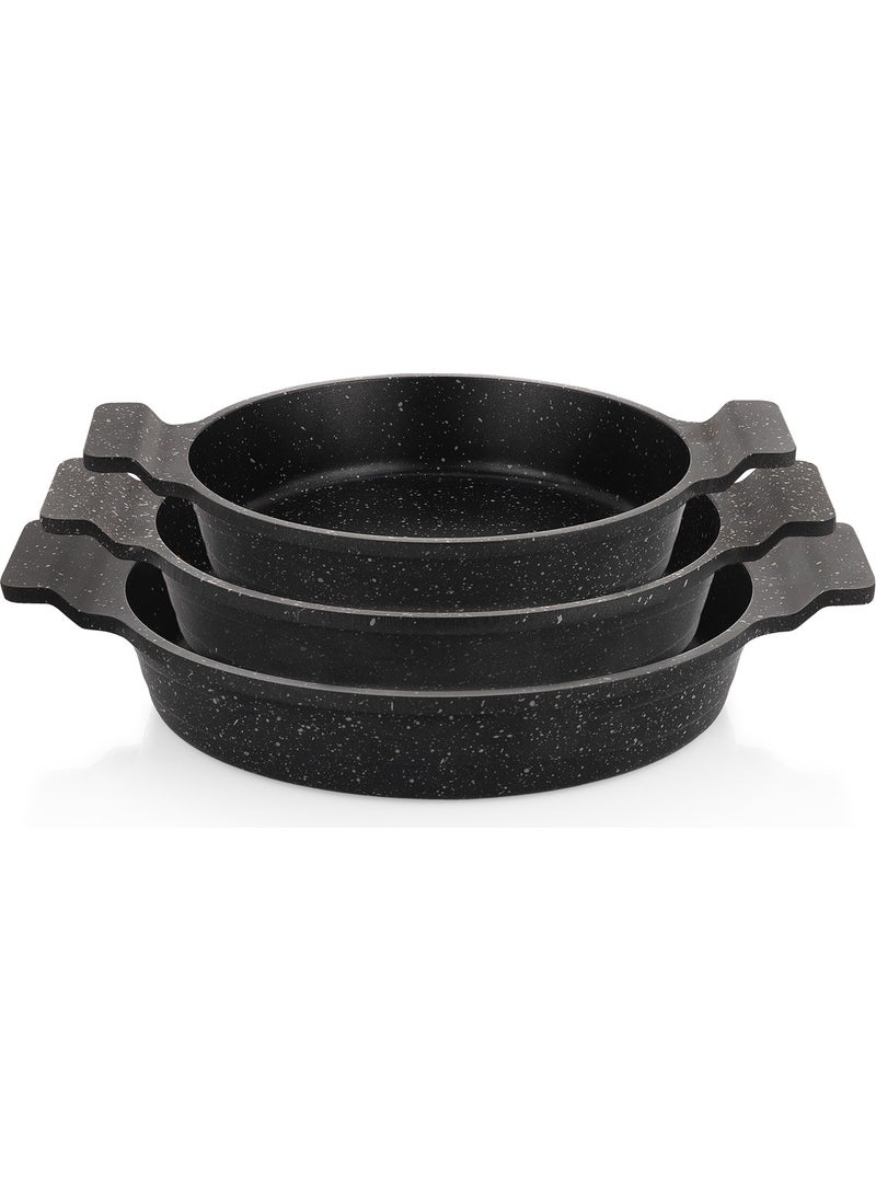 Schafer - Trio Cast Iron Pan Set 3 Pieces Black 3 Pieces - Image 1