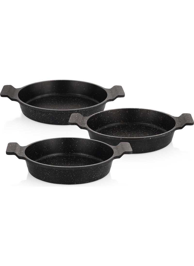 Schafer - Trio Cast Iron Pan Set 3 Pieces Black 3 Pieces - Image 1