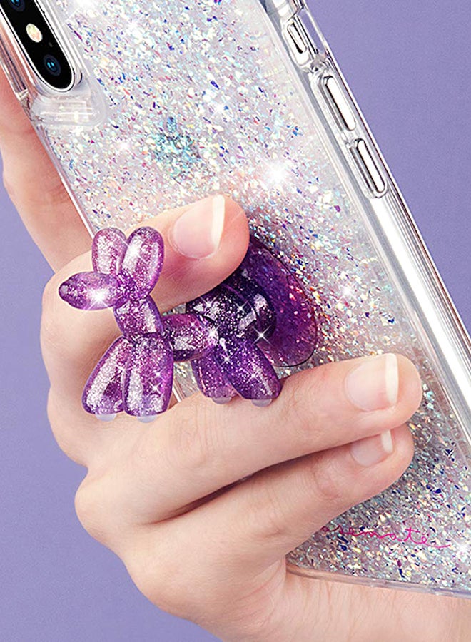 كايس مايت حامل شامل للهواتف النقالة بتصميم جرو مصنوع من البالونات أرجواني - Image 4