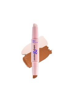 Strobe & Shape, Highlighter And Contouring Duo Stick, Fairy Light (Fair To Medium), 8Gm, Hydration With Mango Butter & Apricot Oil