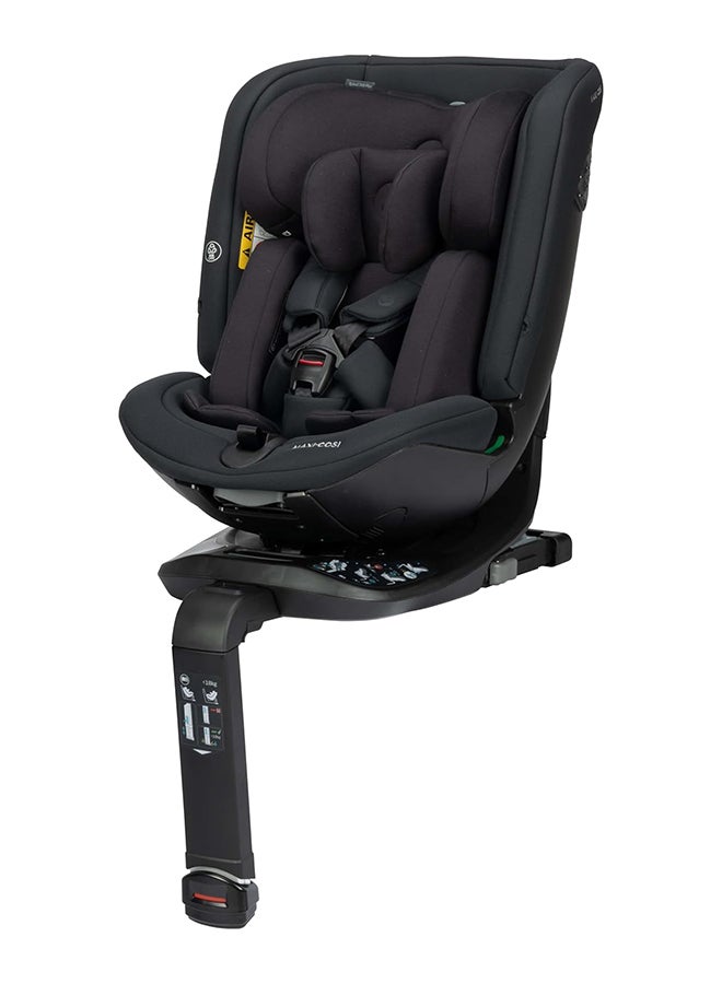 Spinel 360 S, i-Size Convertible Car Seat, ISOFIX, 0-12 years, 360° Rotation, 3D Impact Protection, Removable and machine washable cover, Unisex, AUTHENTIC GRAPHITE