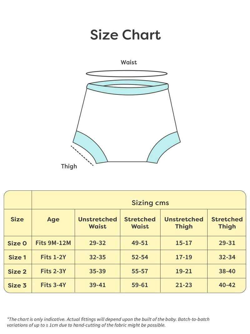 superbottoms Padded Underwear for Babies & Toddlers (9-12 Months), 3 Layers of Premium Cotton & DryFeel Layer, Ideal for Diaper-Free Time & Mess-Free Potty Training Pants, Pack of 6 - Image 5