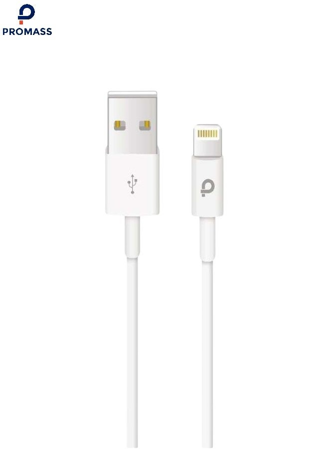 PROMASS 1-meter iPhone charging cable, USB-A to Lightning cable, fast charging cable compatible with iPhone 14, 13, 12, 11 Pro Max, Mini, XS, XR, X, 8, 7 Plus, iPad - Image 1