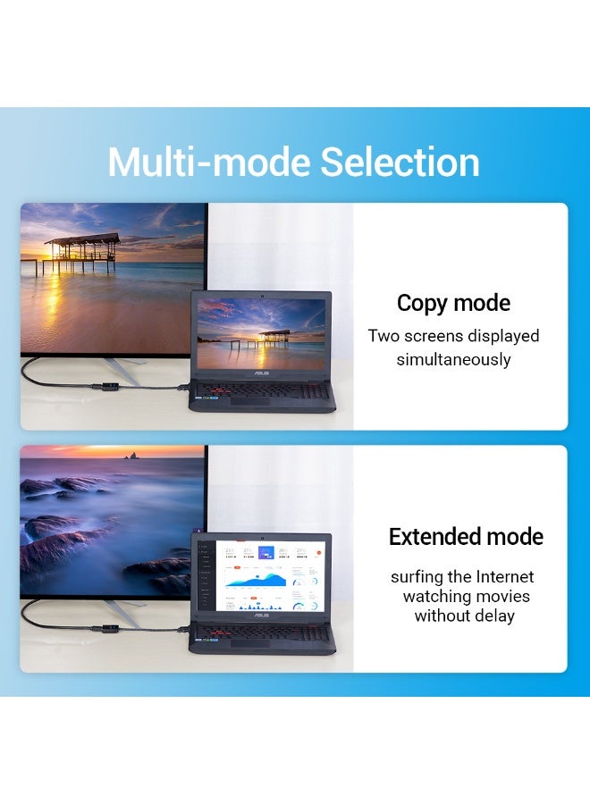 فينشن محول VENTION Mini DP إلى HDMI بطول 0.15 متر باللون الأسود، طراز HBCBB - Image 5