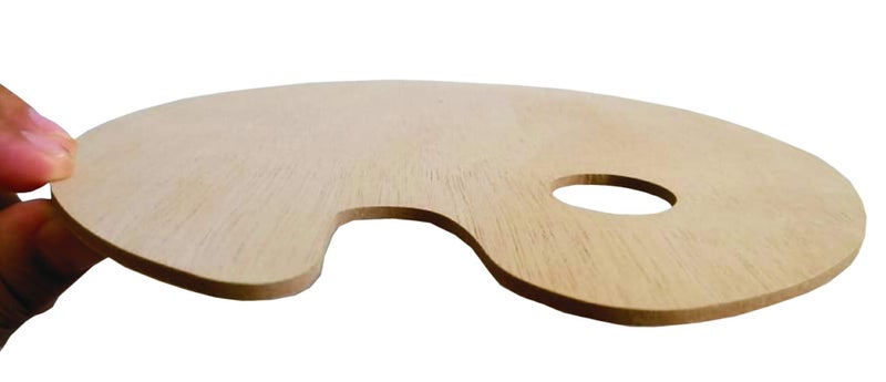 IMPRINT Wooden Color Pallete Art Supplies 9.5 x 12 inch Bigger Size(Pack of 1) - Image 4