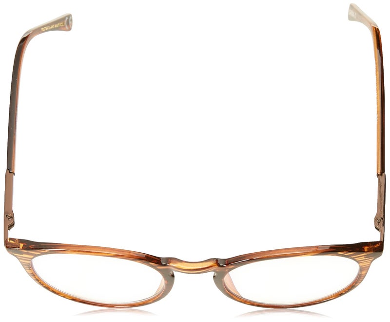 Foster Grant McKay Multifocus Round Reading Glasses  Brown/Transparent  48 mm + 1  1018255-100.COM - Image 4