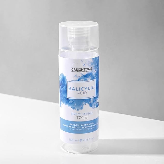Creightons Salicylic Acid Exfoliating Tonic 200ml Reduces Blemishes Uneven Skin Tone Texture 1 Salicylic Acid 1 Niacinamide Dermatologically Tested Vegan CrueltyFree - Image 2