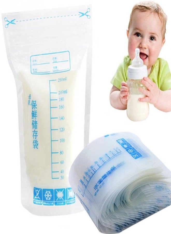 Shopurb 30Pcs 250ml Baby Clear Breast Milk Storage Bag Feeding Freezer Seal Container - Image 2