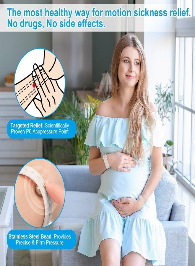 SZSTYYP Motion Sickness Bands Sea Sickness Wristbands Acupressure Nausea Wristband Nausea Bands for Morning Sickness Relief Sea Bands for Motion Sickness Adult Cruise(1 Pair Star Light - Image 3