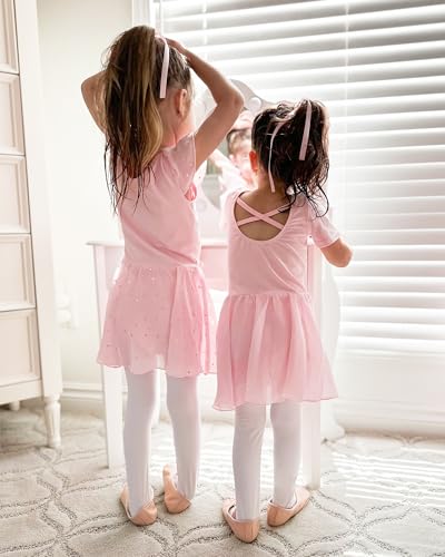 Stelle Girls Ballet Dance Students School Footed Tight (Toddler/Little Kid/Big Kid)(BP+WT+BK,6-8 Years) - Image 3