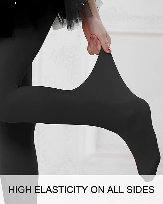 Stelle Girls Ballet Dance Students School Footed Tight (Toddler/Little Kid/Big Kid)(BP+WT+BK,6-8 Years) - Image 5