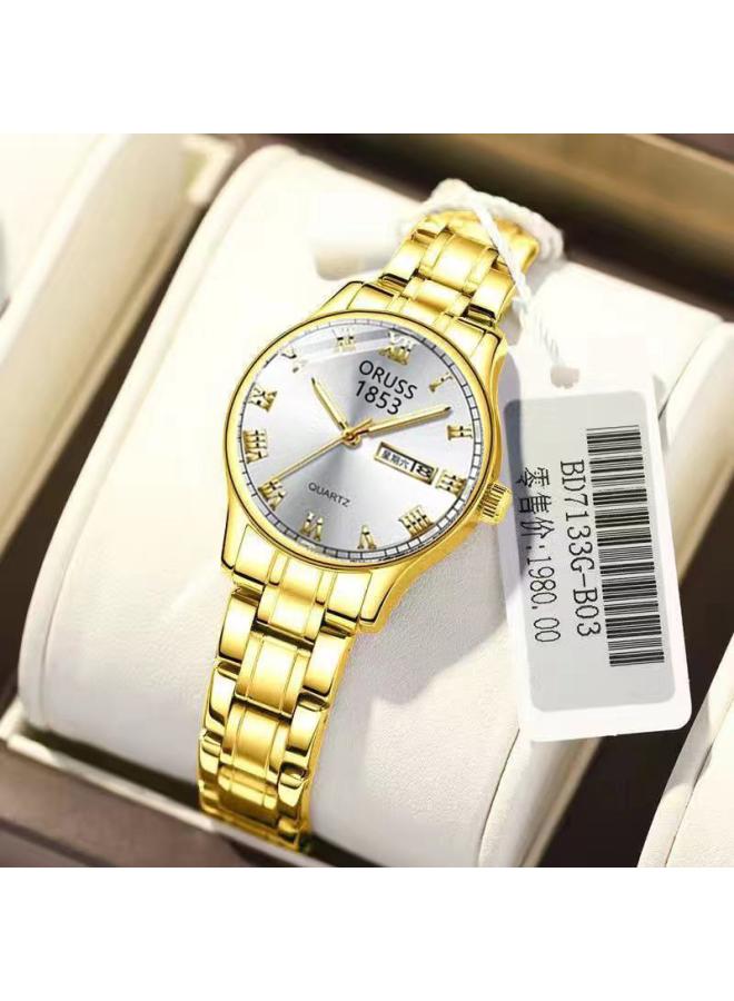 Hong Kong Style Round Small Incense Chain Watch Women A Generation Of Hair Forest Waterproof Thin Belt Compact Temperament Literary Retro 