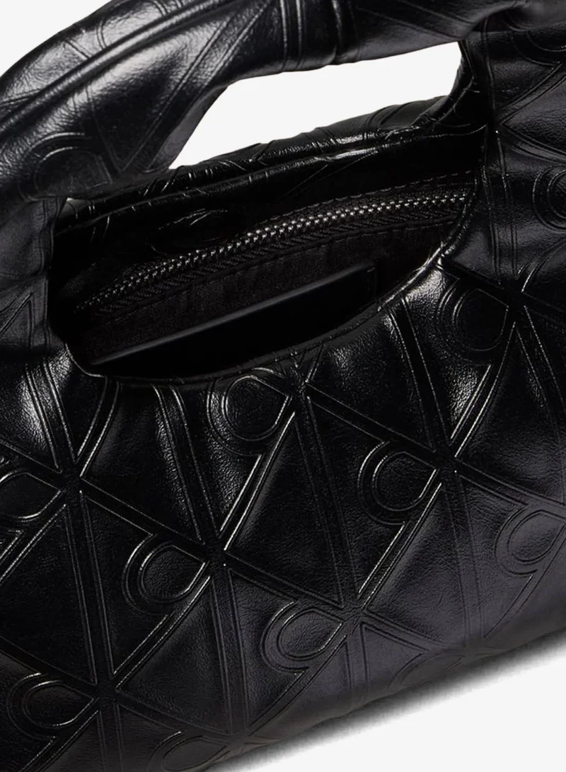 Calvin Klein 001 BLACK Puffer Emblem Logo Small Bag for Women | Best Price UAE
