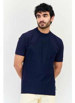 Adidas Men Sportswear Fit Short Sleeves Outdoors T-Shirts, Navy  - Image 1