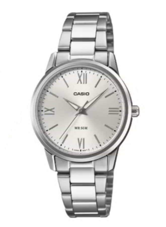 Casio His & Her Stainless Steel Band Couple Watch MTP/LTP -1303DD-7AVDF - Image 2