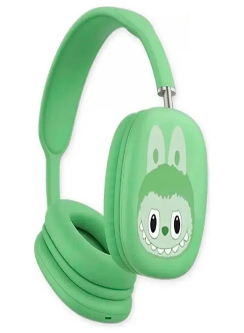 Labubu Bluetooth Rd10 Sport Children's Wireless Headphones Green