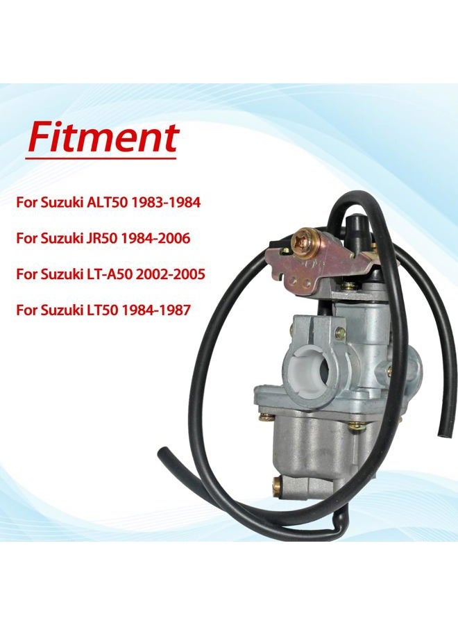 JDLLONG LT50 Carburetor For Suzuki 50 LT-A50 2002-2005 LT50 LT 50 1983-1987 JR50 1984-2006 ATV Quadrunner Carb with Air Filter Box - Image 4