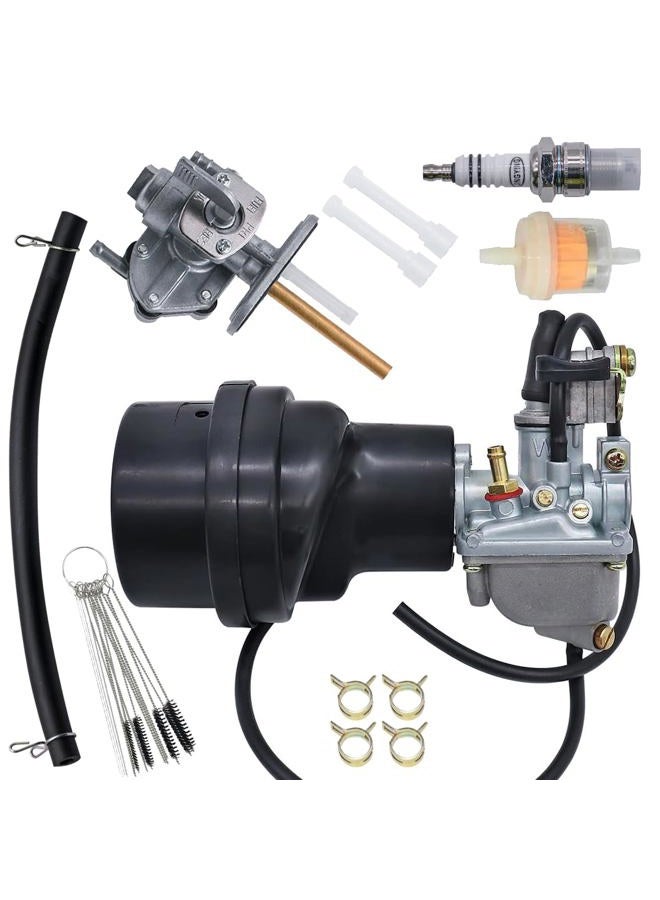 JDLLONG LT50 Carburetor For Suzuki 50 LT-A50 2002-2005 LT50 LT 50 1983-1987 JR50 1984-2006 ATV Quadrunner Carb with Air Filter Box - Image 1