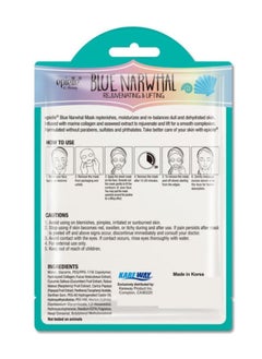Epielle Blue Narwhal Character Mask For Rejuvenating & Lifting  - Image 3