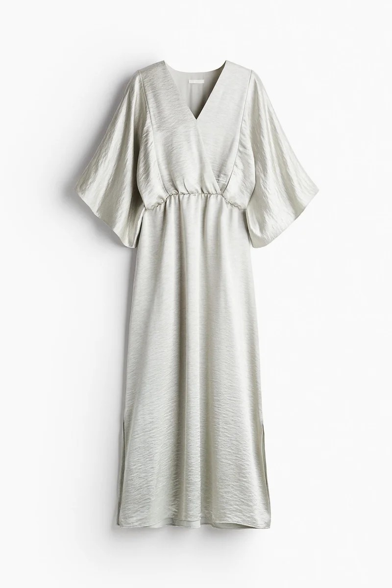 اتش اند ام فستان قفطان بخصر محدد