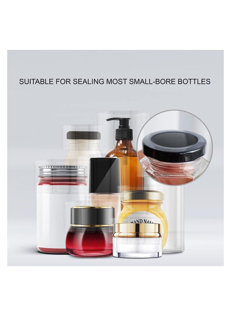 INSX - INSX Clear Perforated Shrink Band Sleeve 66 MM Width X 28 MM Height for Liquid bottles, Dropper bottles cap sealing and more | Compatible Diameter Range - 1-1/4 to 1-1/2 Inch (Pack of 250) - Image 1