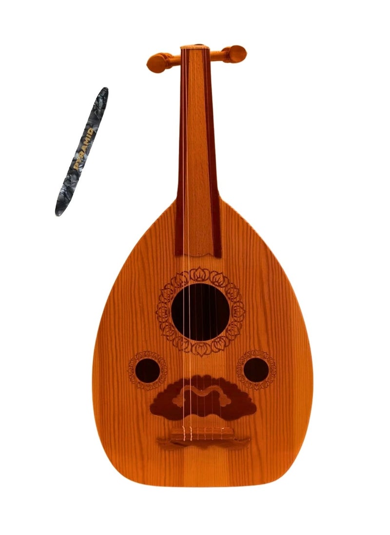 Al-Karz Music Mini Oud for Kids Friendly Musical Instrument with Pick 