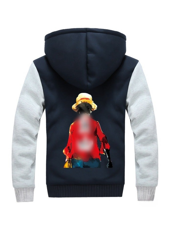 KUYING New One Piece Printed Zipper Sweatshirt Casual Sportswear  - Image 1