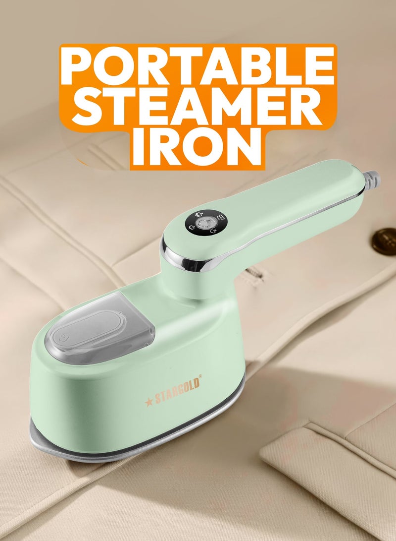 Stargold Premium Handheld Steam Iron Powerful Steam Garment Steamer With 1100 Watt Heating And Thermostat Protection - Image 1