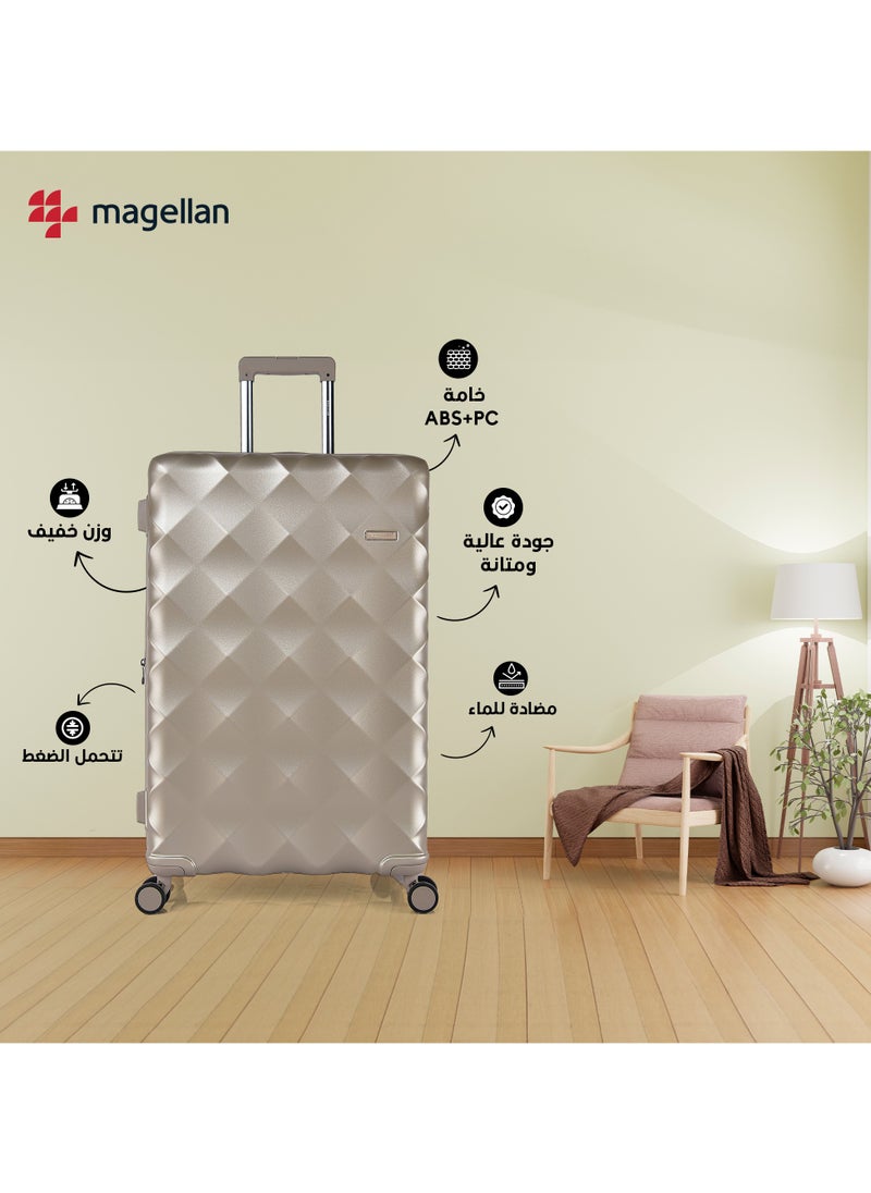 Magellan ABS+PC Trolley 4Pc Set 2111/4P Pink