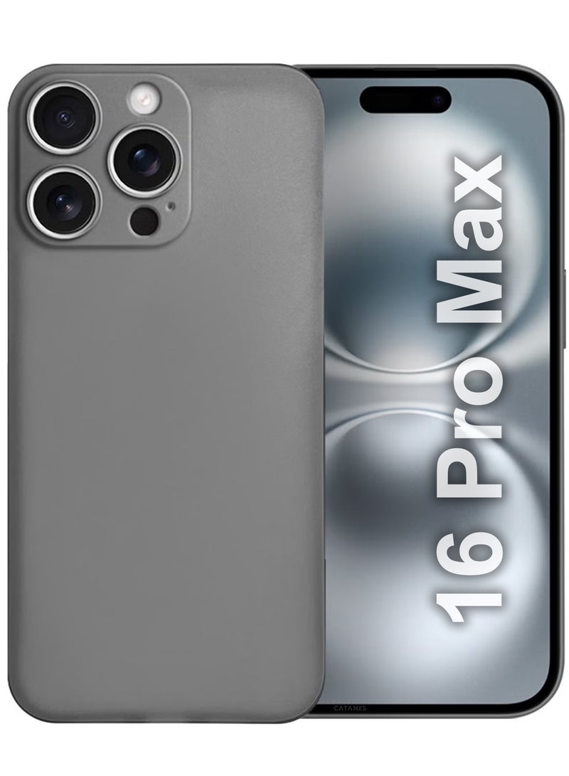 CATANES ( لجهاز آيفون 16 برو ماكس ) غلاف كفر سلسلة إير سكين غلاف خلفي متين وقوي ورقيق لحماية من السقوط شفاف - Image 1