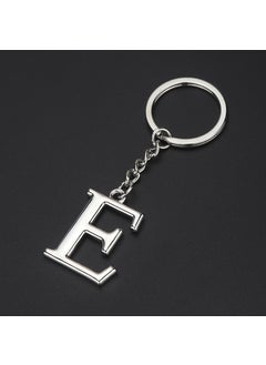 Generic English letter keychain bag pendant 26 uppercase and lowercase letters and numbers keychain European and American small gift customizationE E 