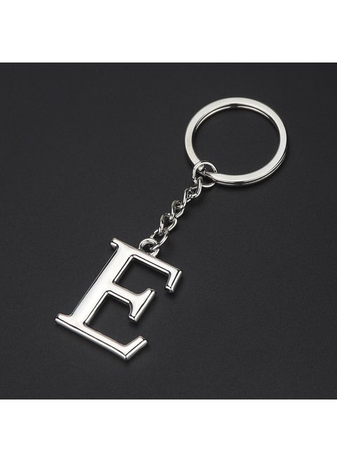 English letter keychain bag pendant 26 uppercase and lowercase letters and numbers keychain European and American small gift customizationE E