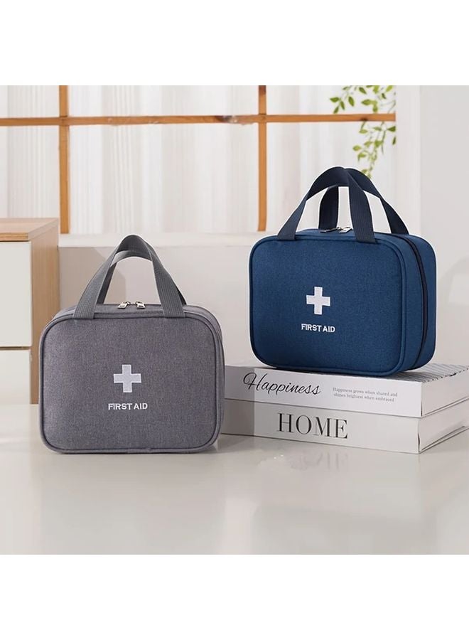 مجموعة الإسعافات الأولية الكبيرة الوردية الموجبة المحمولة مع أقسام متعددة لتنظيم الطوارئ الطبية أثناء السفر - Image 2