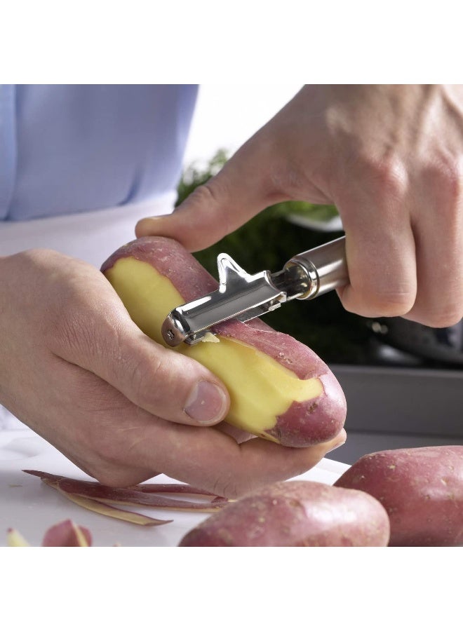 RÖSLE Rosle Stainless Steel Left-Handed Swivel Peeler, 7.5-inch - Image 2