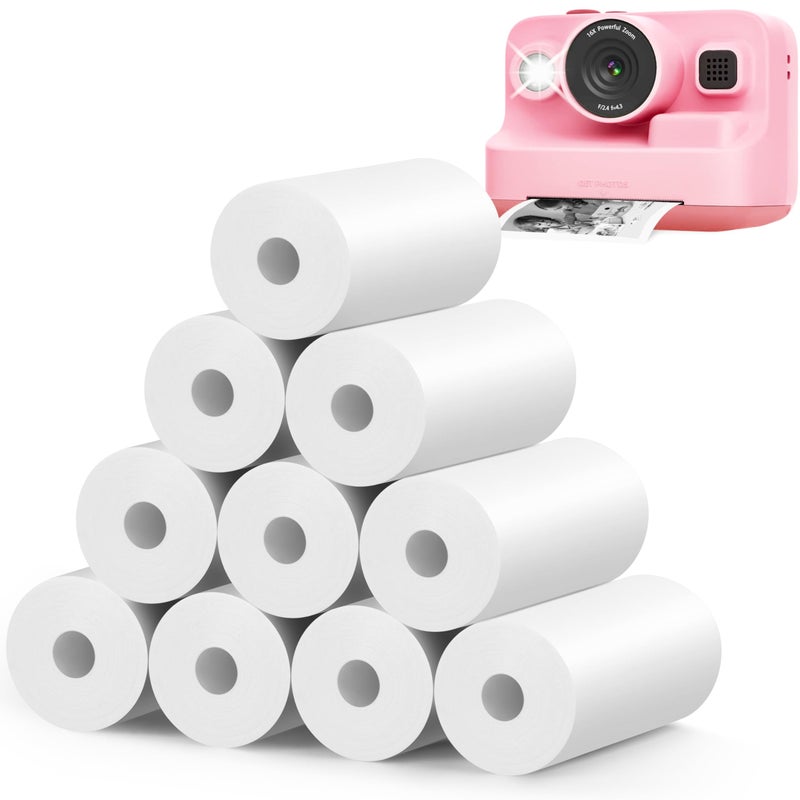 MIARALA 10 Rolls Instant Camera Refill Print Paper, HD Paper Camera, Kidizoom Print Camera Paper Refill for Most Kids Instant Camera - Image 1