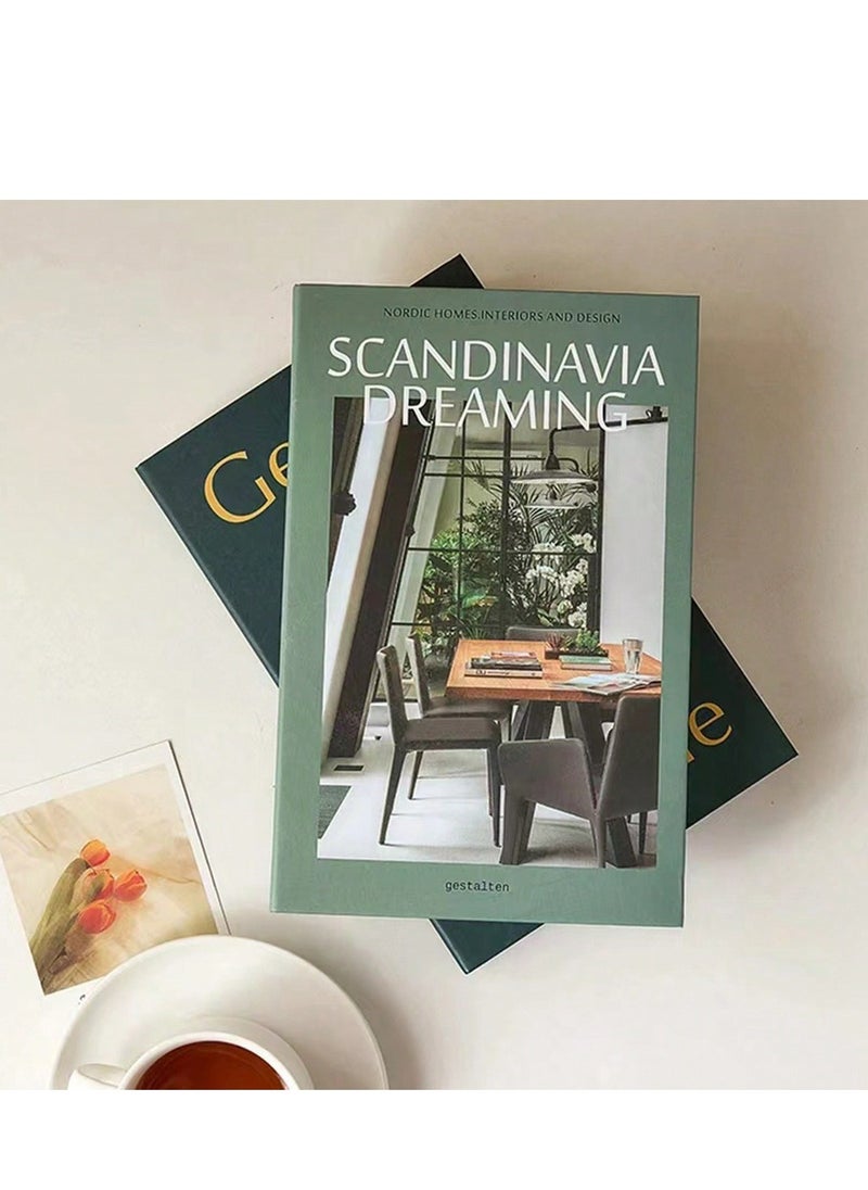 Generic 3pcs Modern English Minimalist Faux Book Foldable Decorative Sample Room Display For Hotel Library Decoration  - Image 1