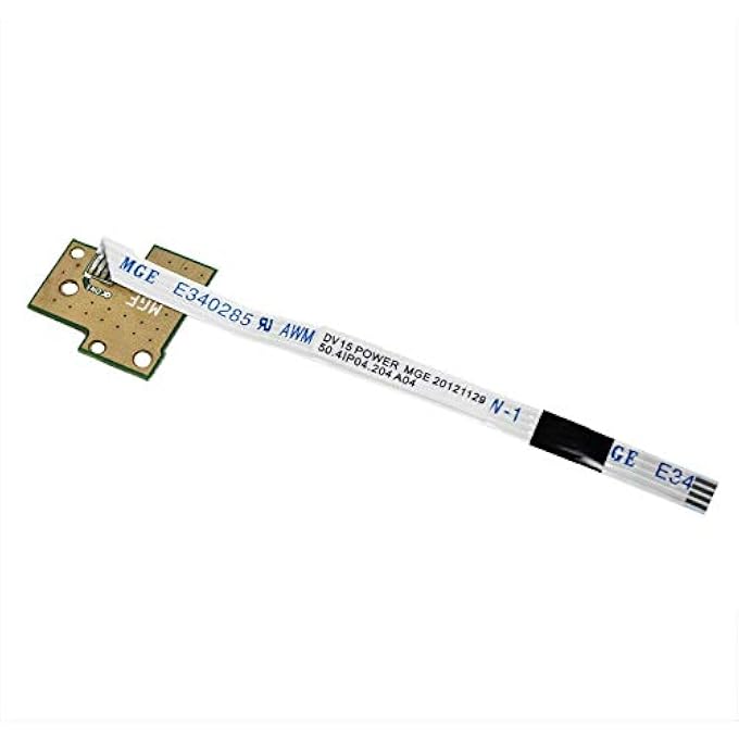 rayihni POWER SWITCH ON-OFF BUTTON BOARD WITH CABLE REPLACEMENT FOR DELL INSPIRON 15 3520 N5510 N5040 P81F N5050 M5040 M5050 50.4IP04.204 / VOSTRO 1540 - Image 1
