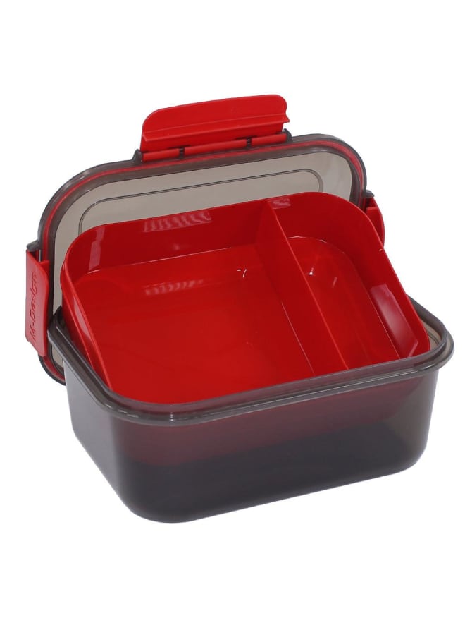 m-design M Design Lunch Box, 1.6 Liter - Red/Black - Image 2