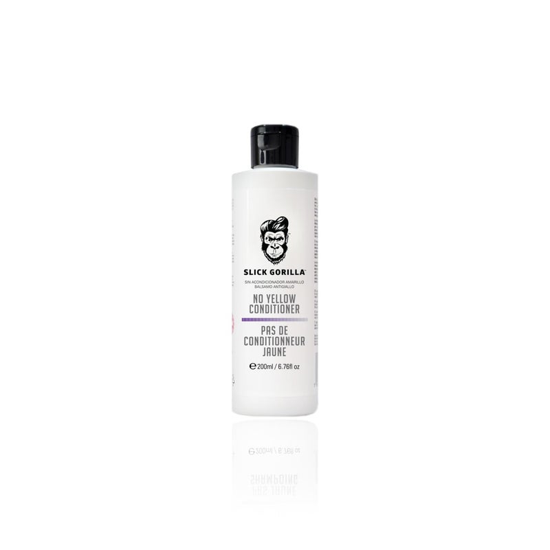 Slick Gorilla No Yellow Hair Conditioner 200ml / 6.76 FL OZ | Sulfate-Free Purple Toner for Blonde Hair | Gray Hair Toner and Silver Hair Color Care | Brightening Conditioner for Brassiness and Color - Image 1