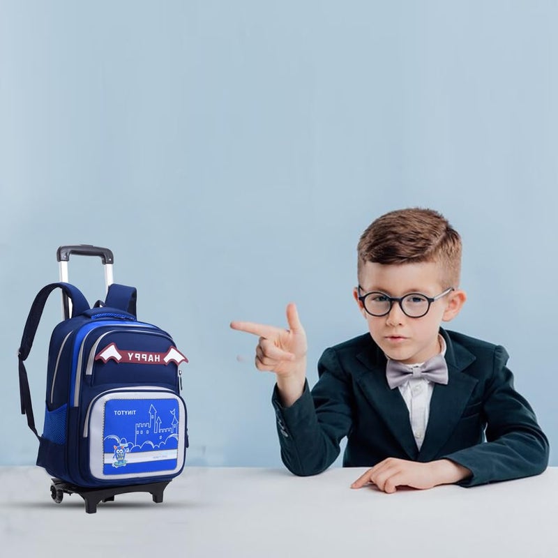 Tinytot Store 22 Litre 17-Inch Waterproof Large School Bag for Boys & Girls, Kids School Bag, School Backpack for Girls and Boys, for Kids, Ideal for Children with Trolley, SB239T - Image 5