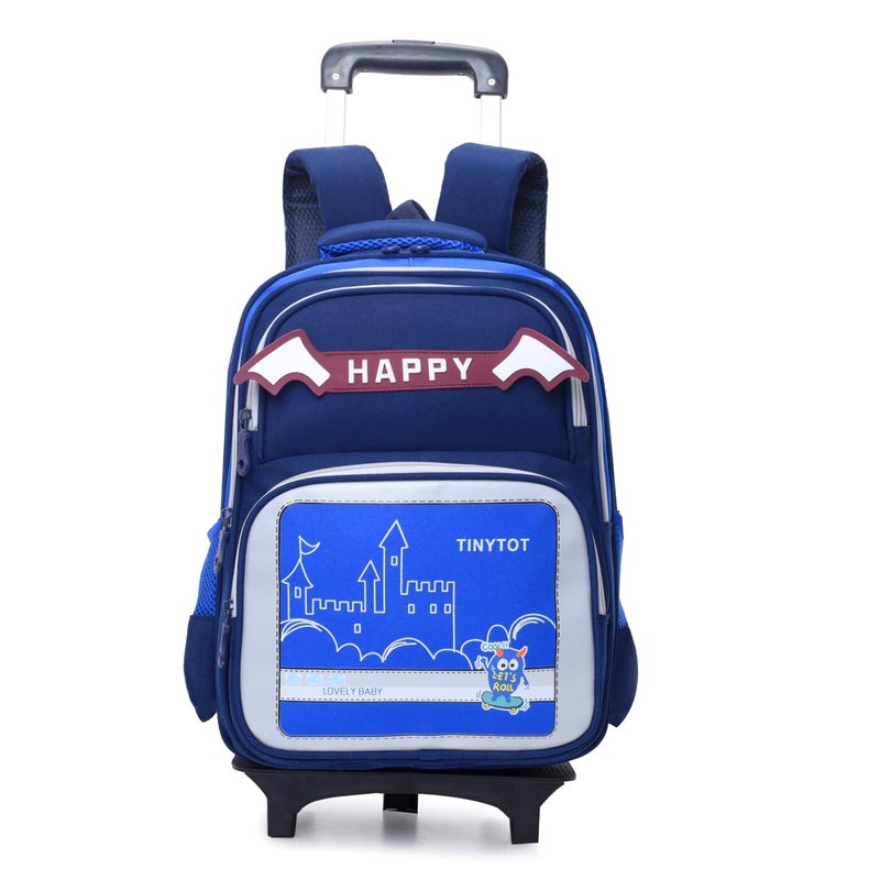 Tinytot Store 22 Litre 17-Inch Waterproof Large School Bag for Boys & Girls, Kids School Bag, School Backpack for Girls and Boys, for Kids, Ideal for Children with Trolley, SB239T - Image 1