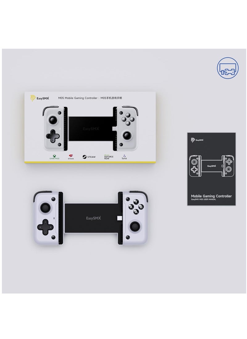 EasySMX - M05 Mobile Gaming Controller, for iPhone 15 Series (USB-C),Android Gaming Controller, with Hall Trigger, Advanced Vibration, Plug u0026 Play, Bluetooth (Type-C) - Image 1