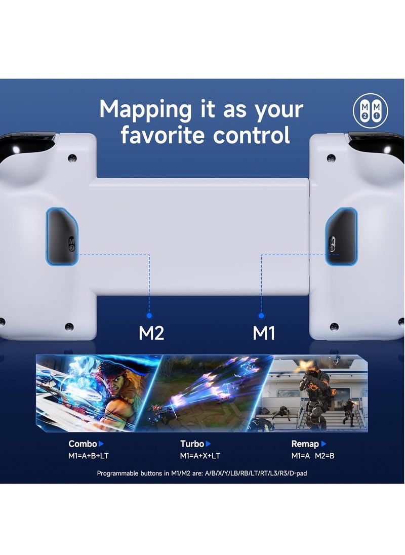 EasySMX - M05 Mobile Gaming Controller, for iPhone 15 Series (USB-C),Android Gaming Controller, with Hall Trigger, Advanced Vibration, Plug u0026 Play, Bluetooth (Type-C) - Image 1