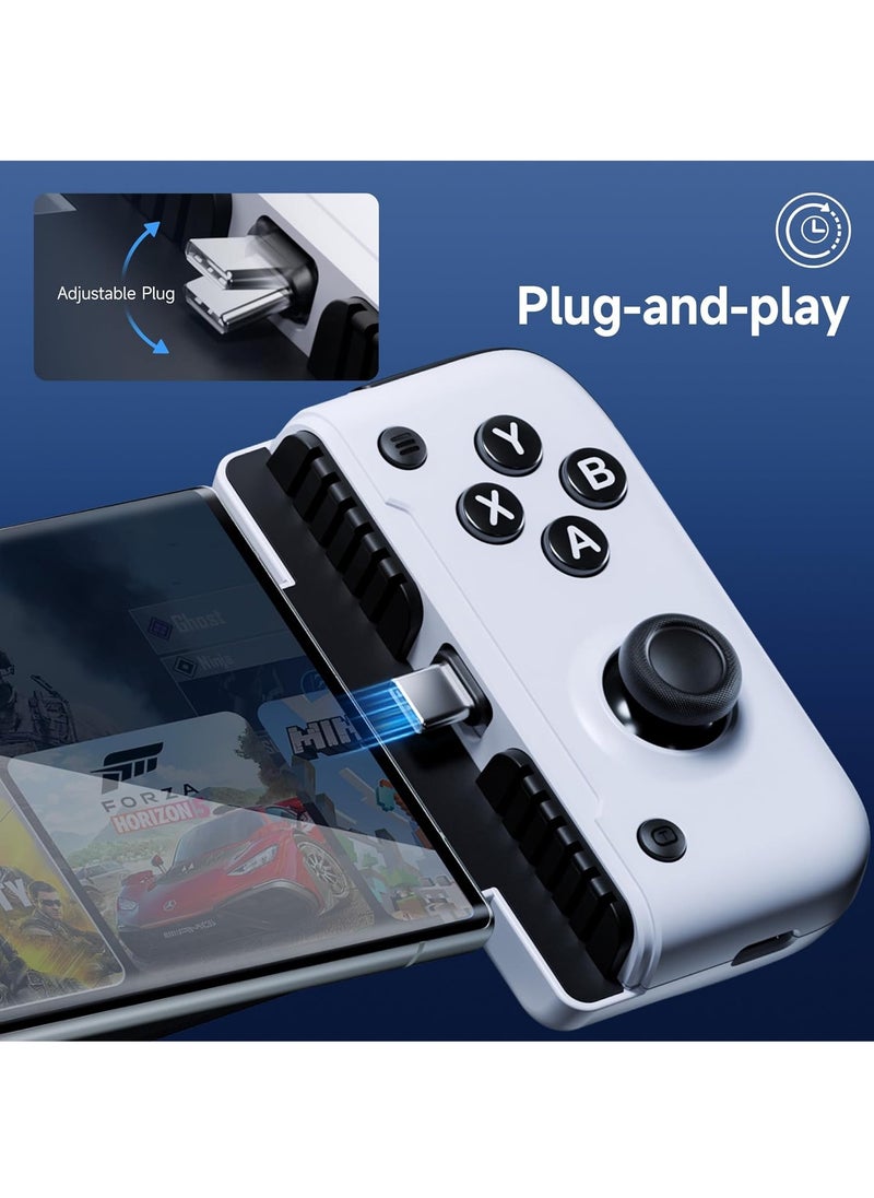 EasySMX - M05 Mobile Gaming Controller, for iPhone 15 Series (USB-C),Android Gaming Controller, with Hall Trigger, Advanced Vibration, Plug u0026 Play, Bluetooth (Type-C) - Image 1