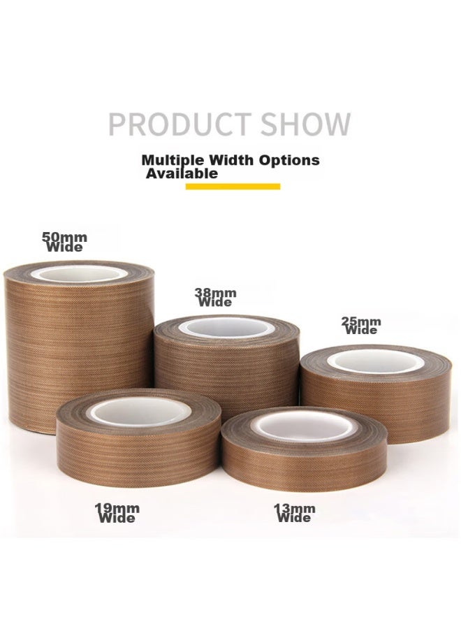 elifo High-temperature Resistant 300°c Teflon Tape, Heat-insulating And Insulating Tape, Sealing Machine Vacuum Machine, 0.18mm Thick * 19mm Wide * 10m Long, 1 Roll - Image 4